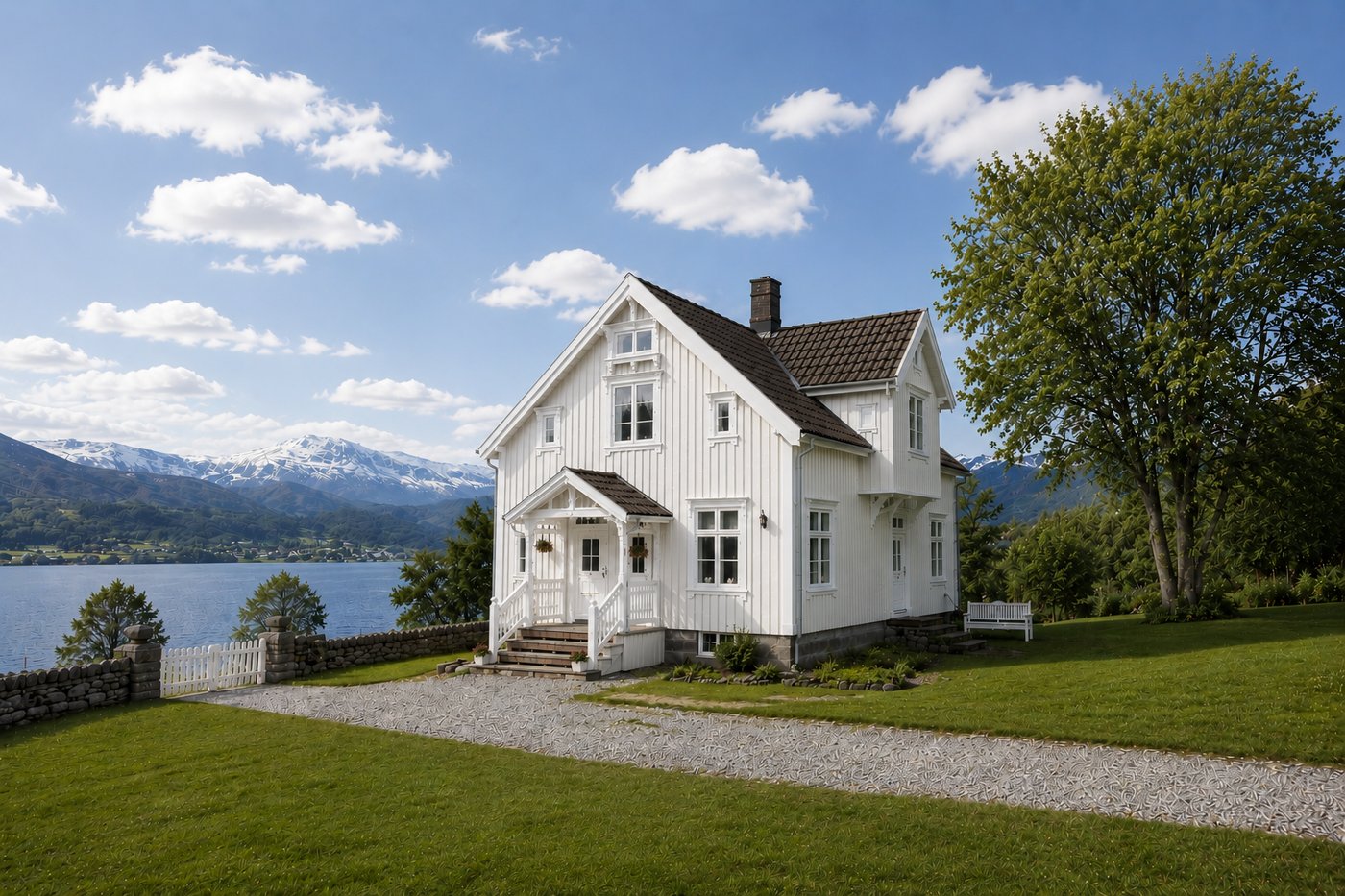 Hus som kan endre farge
